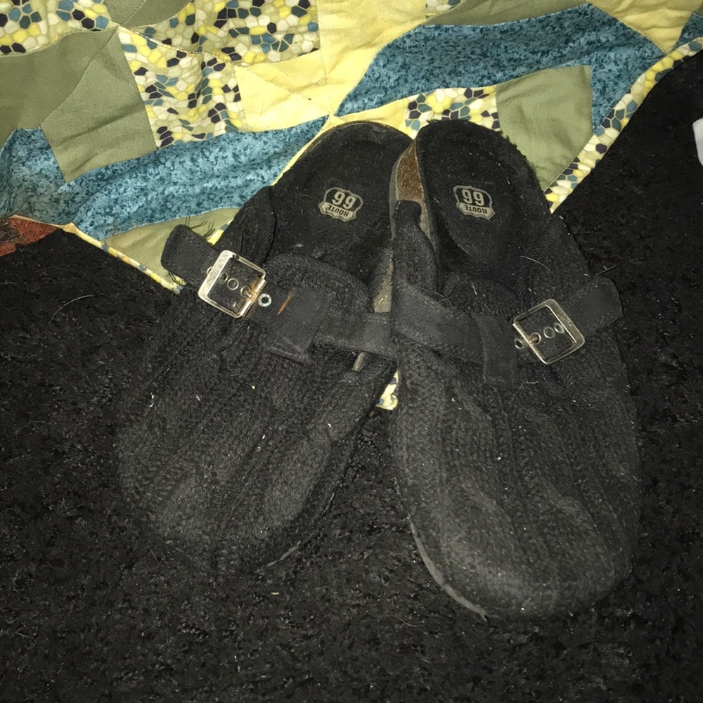 black buckle loafers